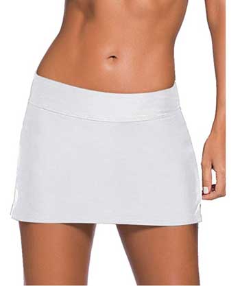 White Swim Skirt